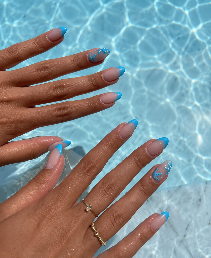 Summer Beach Nails 2026 french nails v