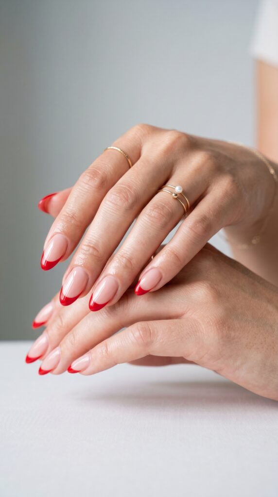 Summer Beach Nails 2026 oval nail shape coastal french tip summer 2026
