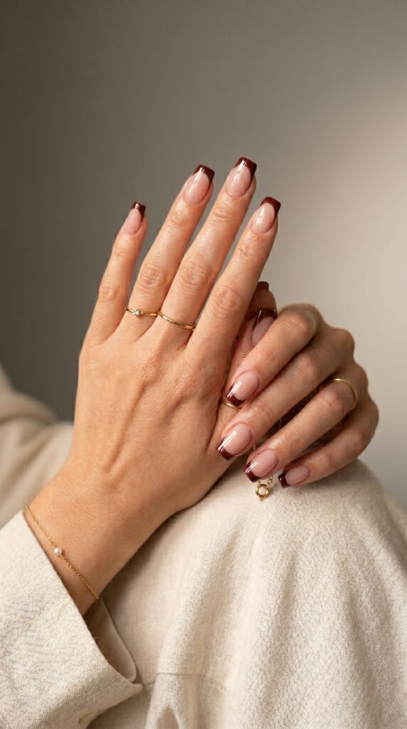 Summer Beach Nails 2026 square shaped summer beach french tip nails