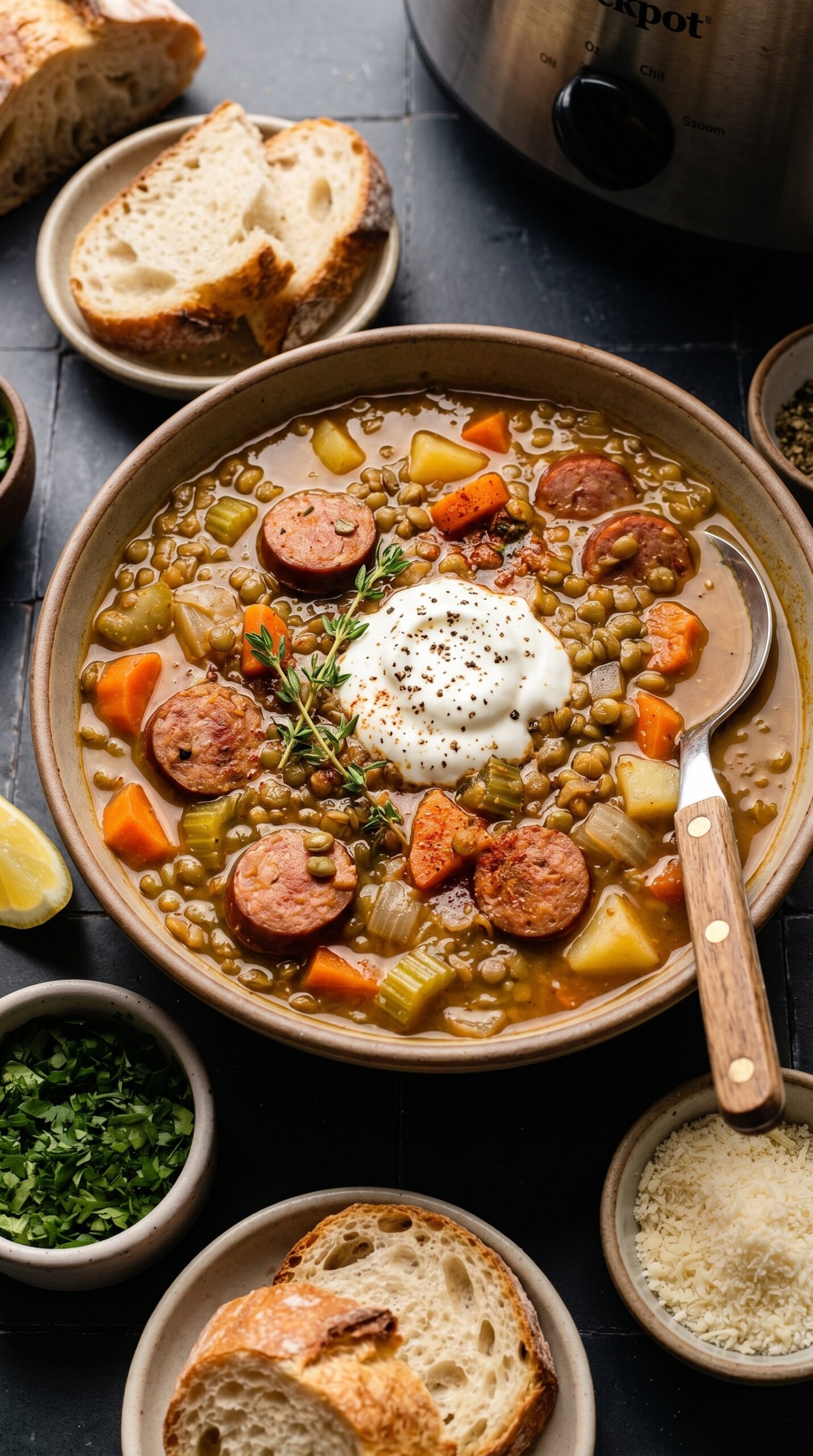 Lentil & Sausage Soup