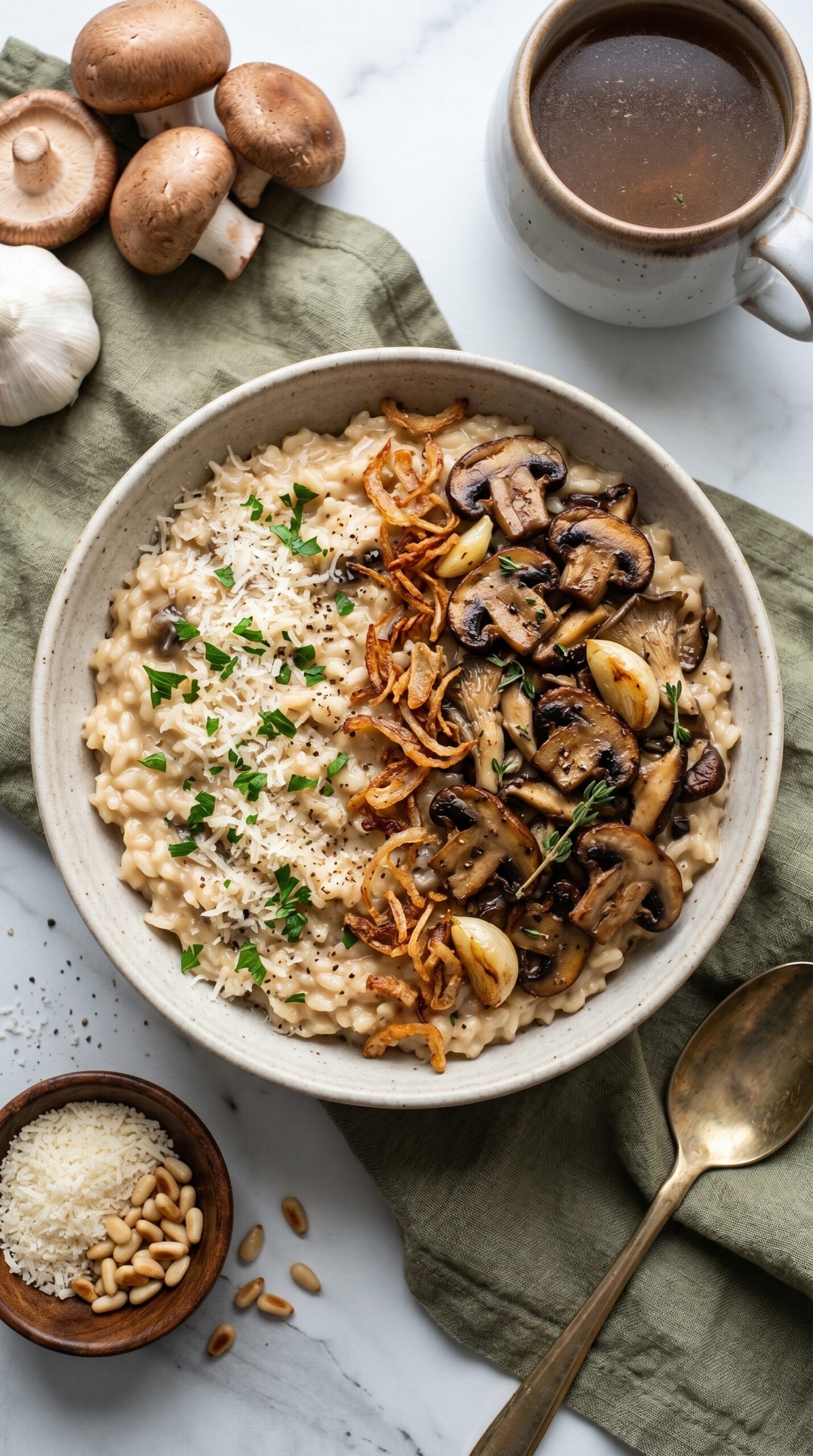 Garlic Mushroom Risotto