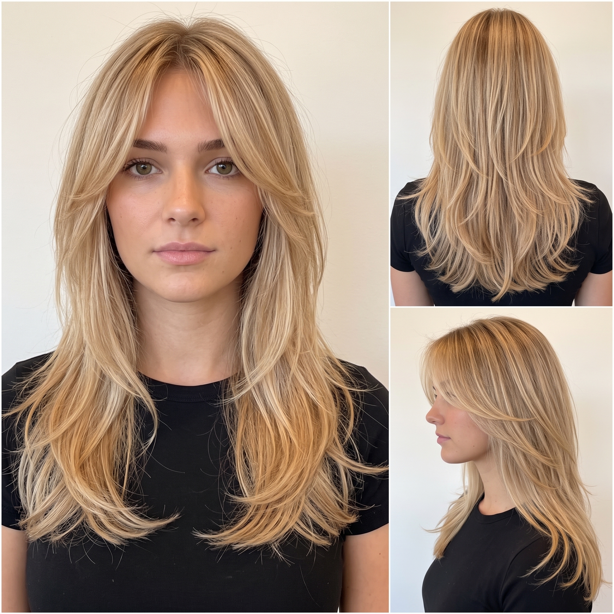 Ash blonde soft waves hairstyle