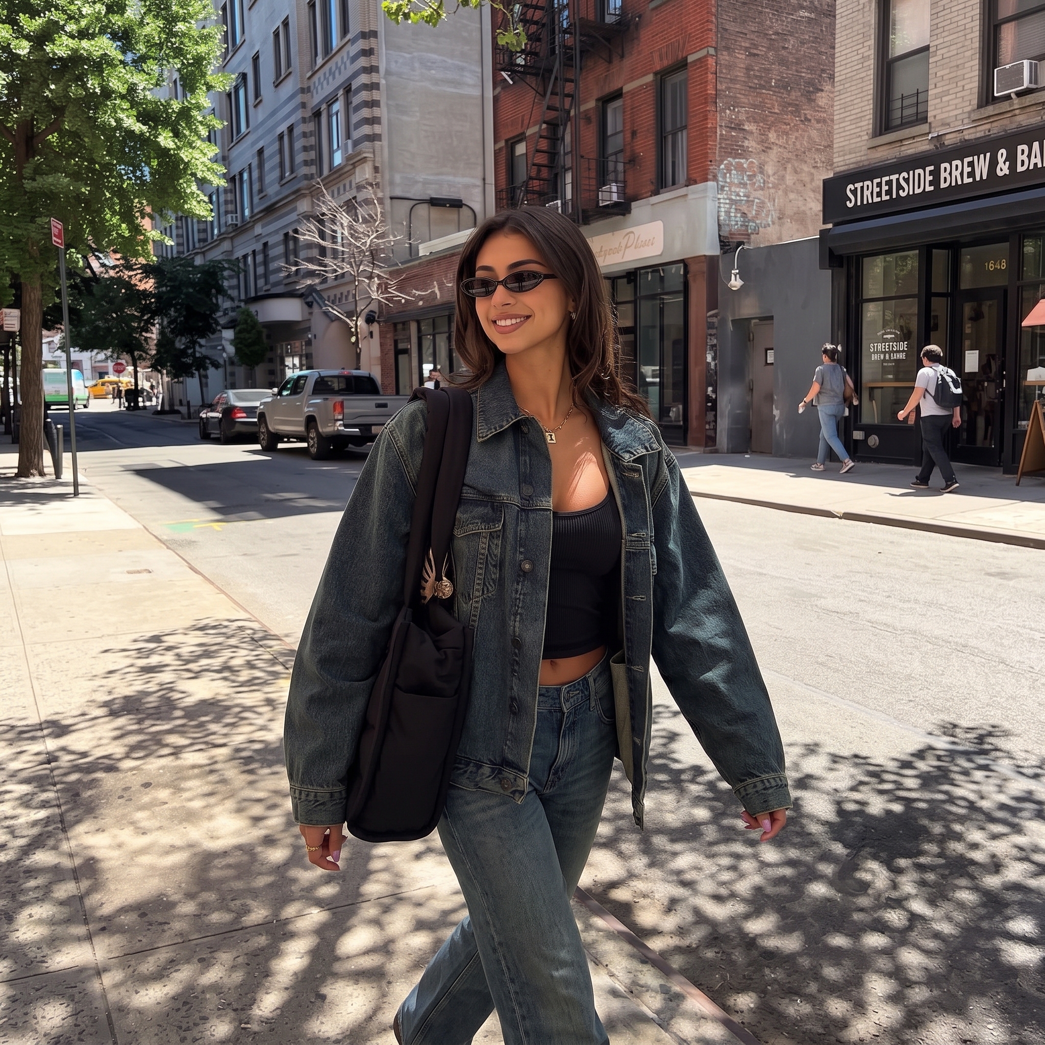 Cargo pants denim outfit