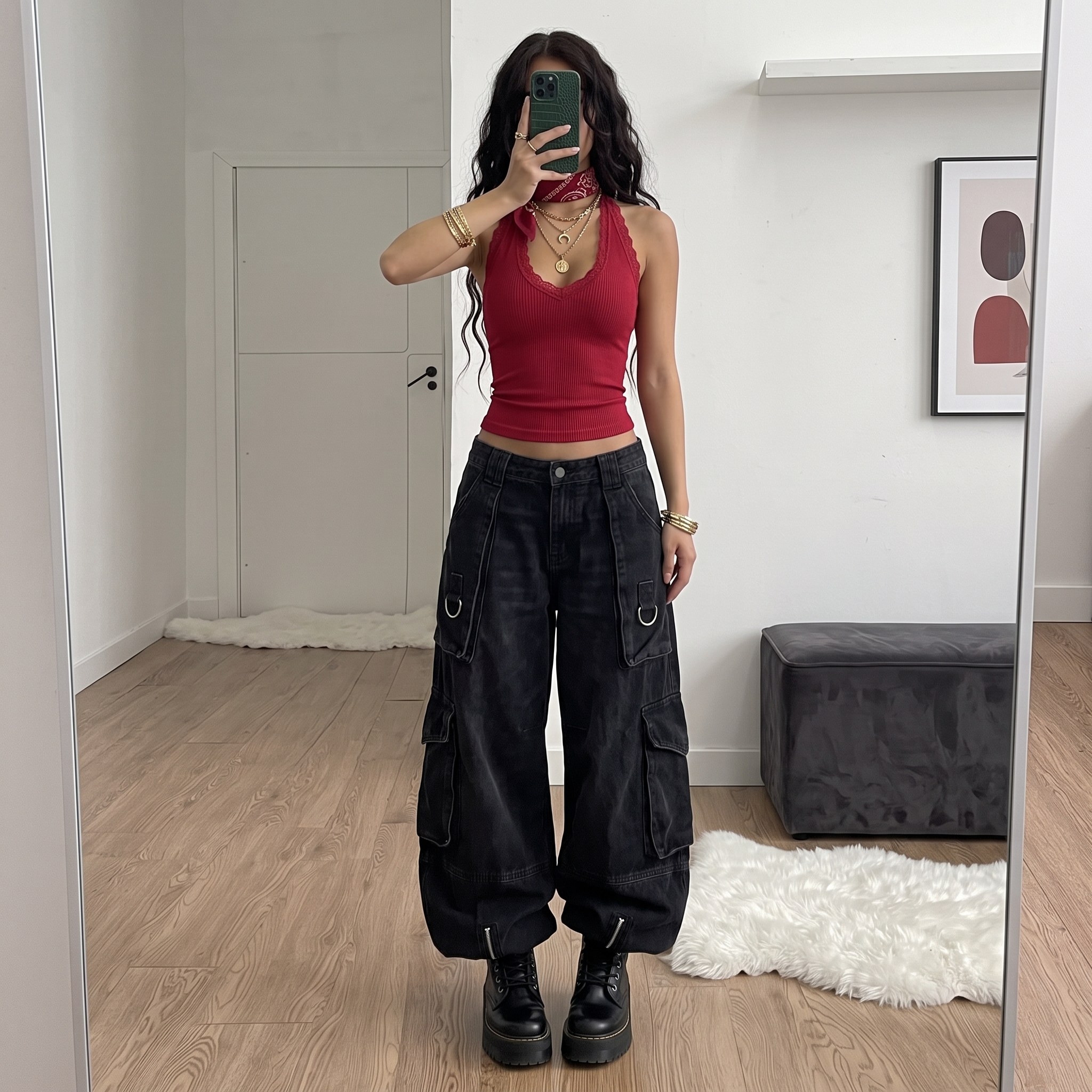 Cargo pants concert outfit