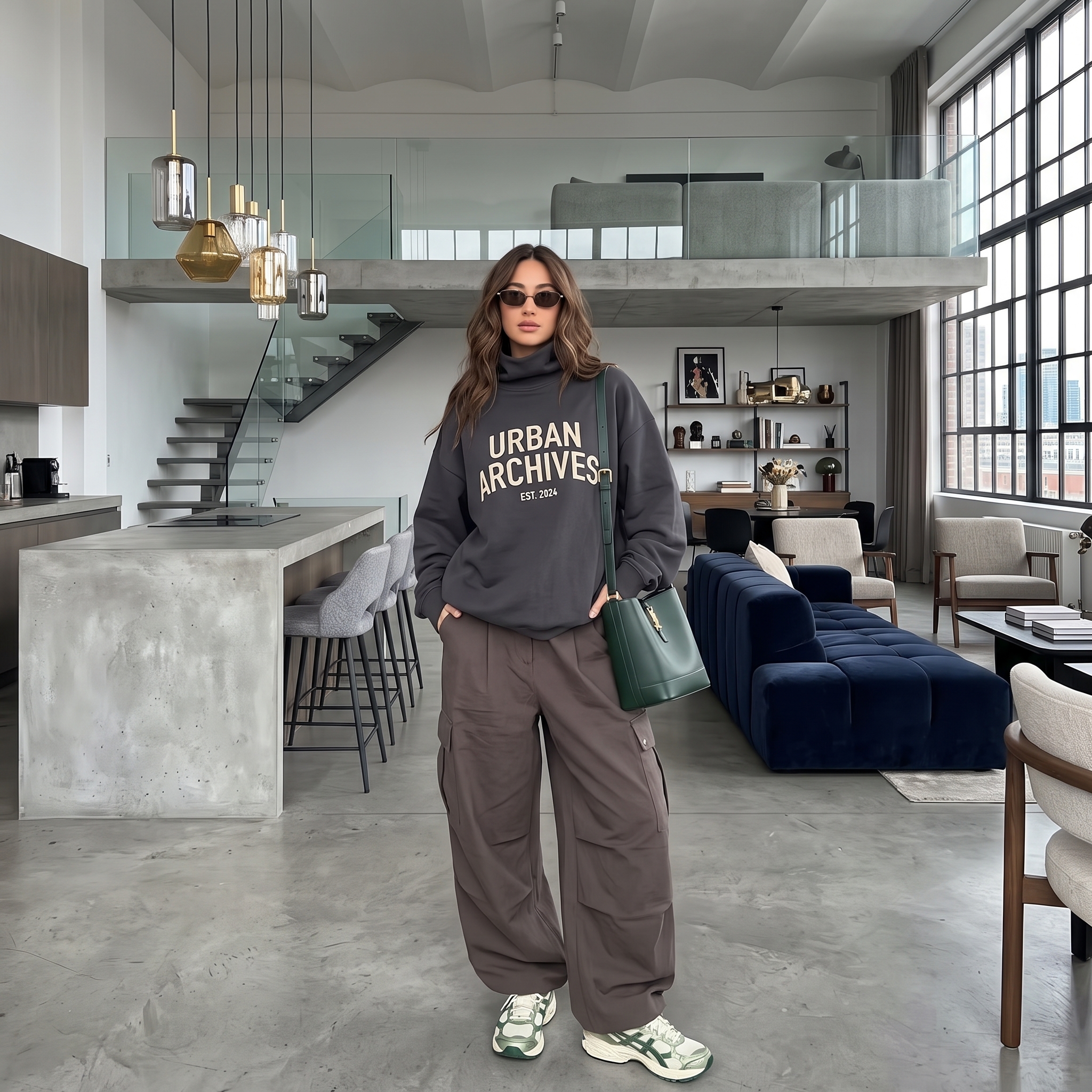 Cargo pants winter outfit