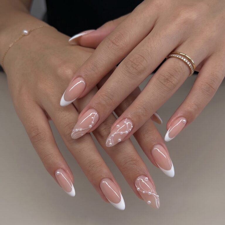 classy french tips