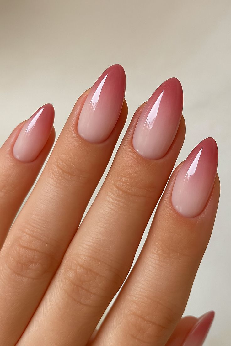 Soft pink manicure for graduation ceremony