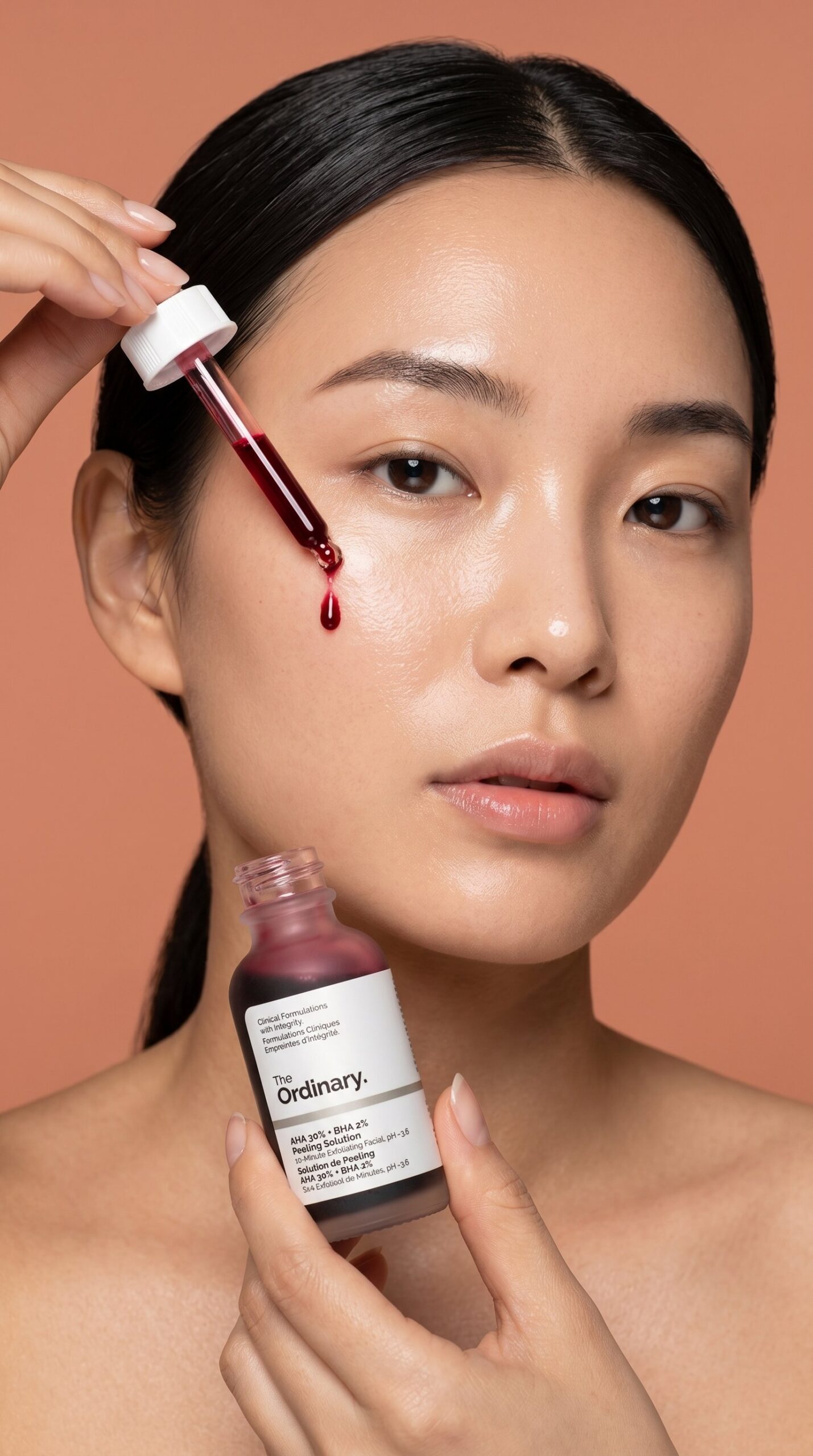 AHA exfoliant with glycolic and lactic acid for even skin tone