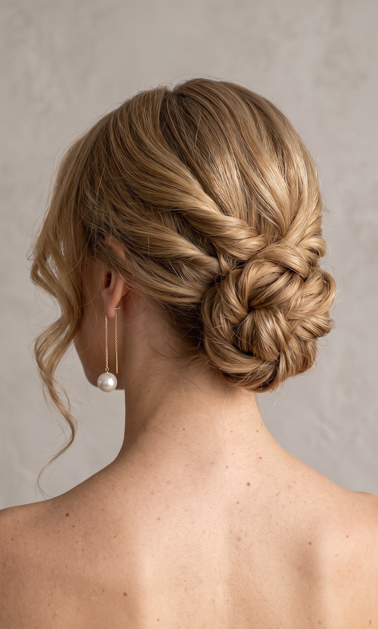 easy upstyles - curly pinned updo with floral hairpin