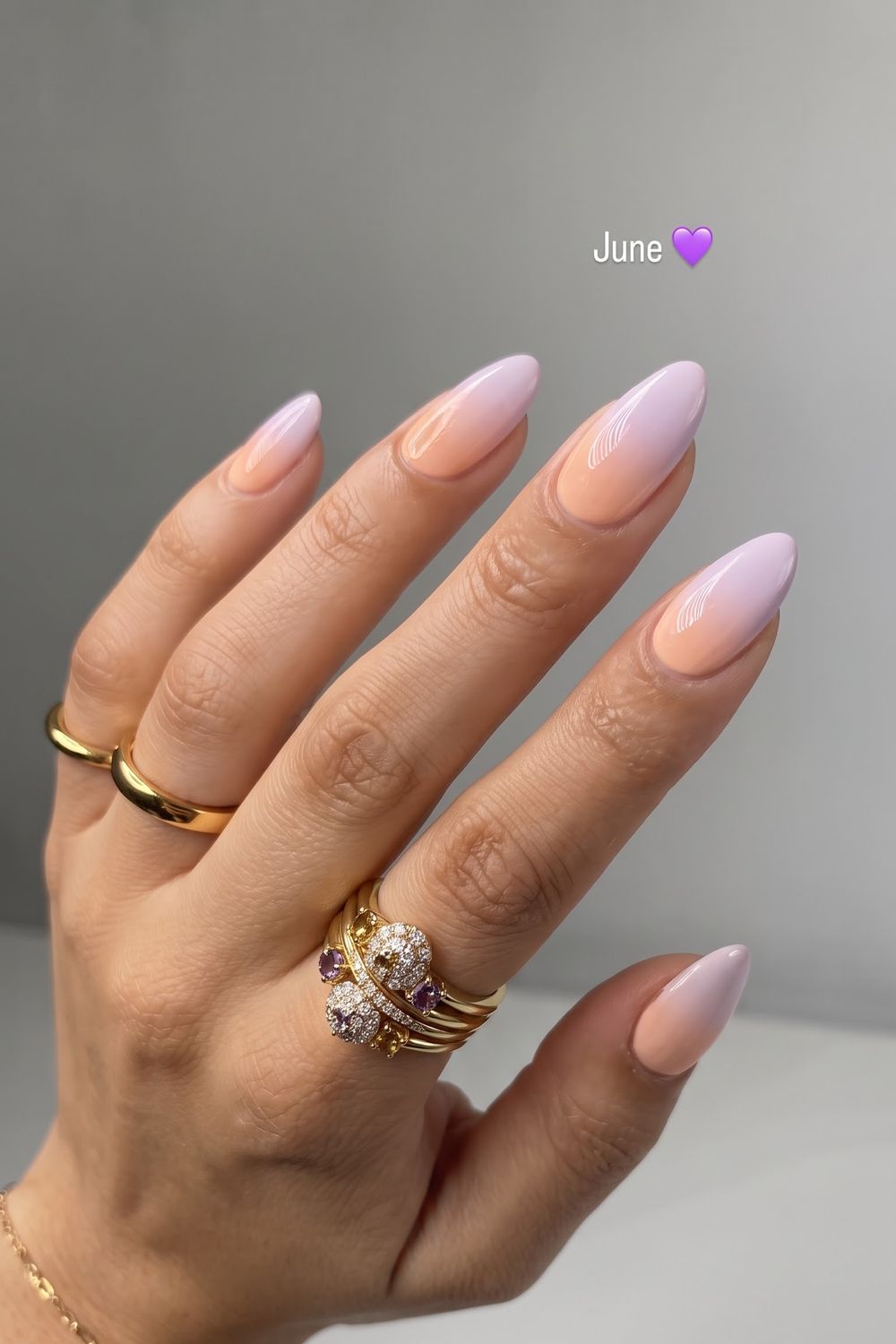 Eclectic jewel tone fall acrylic nails with gemstone charms