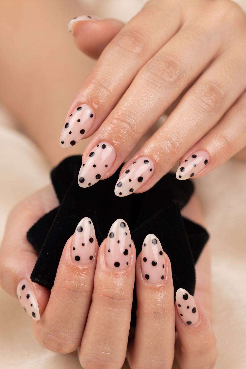Mahogany brown fall acrylic nails with white mandala lace detail