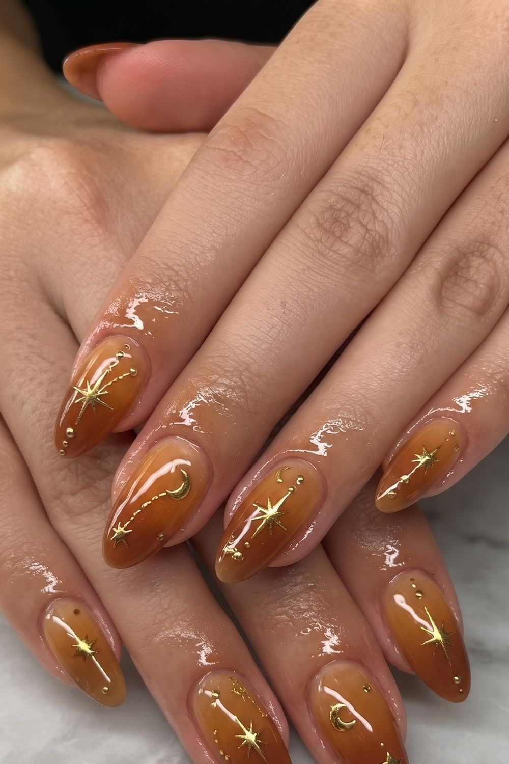 Rainbow dessert and candy themed 3D fall acrylic nails