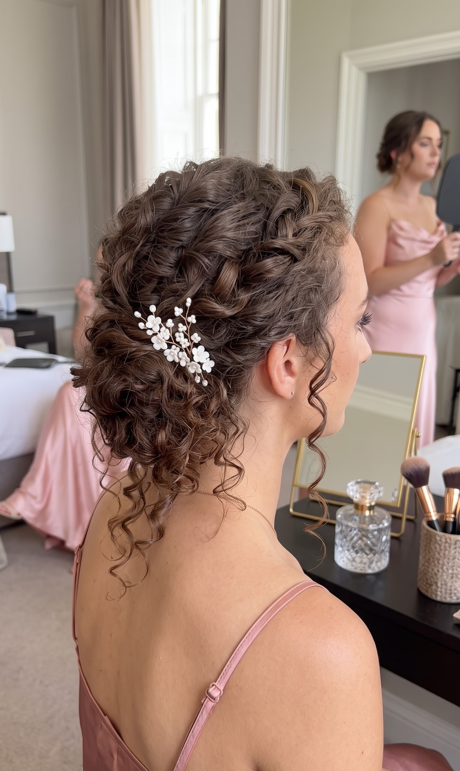 formal updo variation with sleek braided detail